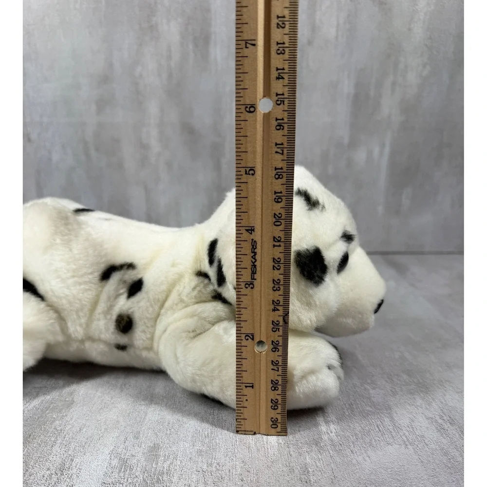 Aurora Dalmatian Dog Plush Stuffed Animal Black White Spotted Puppy 11 Inch